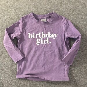 5/$15- Purple 'Birthday Girl' Kids Shirt